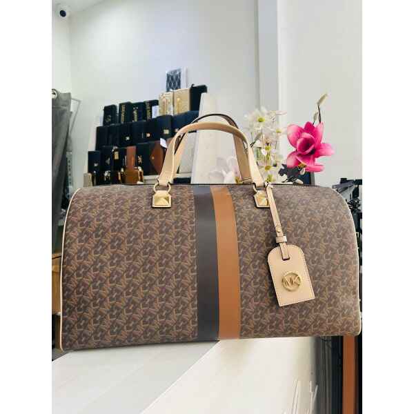 MK WEEKENDER GRAYSON BROWN BAG