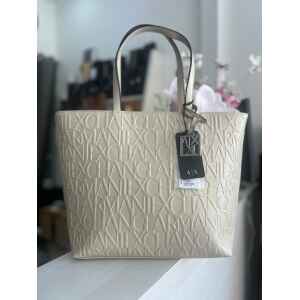 ARMANI EXCHANGE LIZ SHOPPING BAG BEIGE