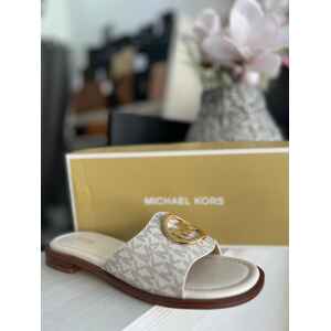 MK HANNAH FLAT SLIDE VANILLA