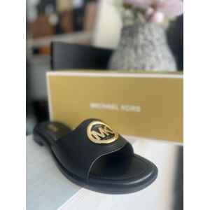 MK HANNAH FLAT SLIDE BLACK