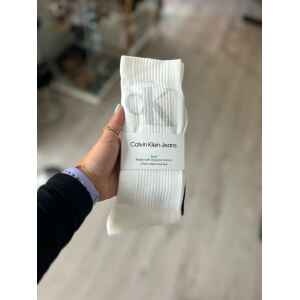 CK ORGANIC COTTON SOCKS BLACK/WHITE