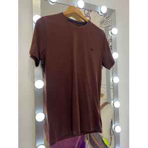 HB T-SHIRT BROWN WITH SMALL LOGO