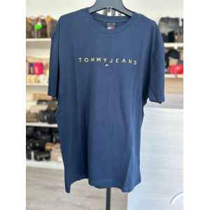 TH T SHIRT NAVY WITH GOLD LINEAR