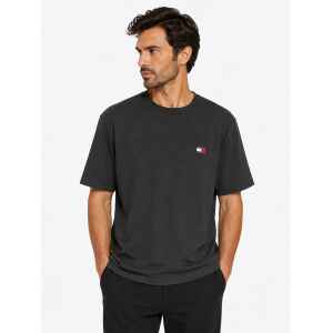 THJ BLACK T SHIRT RAG BADGE TEE