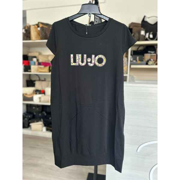 LIUJO TSHIRT DRESS FLOWER PRINT