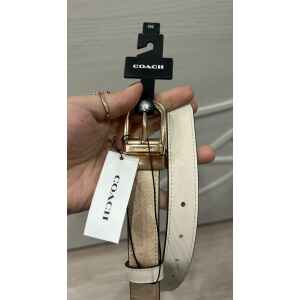 COACH BELT SAND/CHALK REVERSIBLE ONE SIZE