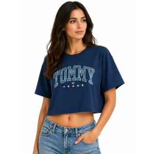 THJ CROP TOP NAVY