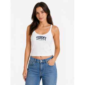 TOMMY JEANS WHITE TANK TOP