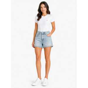 TH MOM JEANS SHORTS DENIM LIGHT