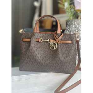 MK CARSON BROWN SN SATCHEL