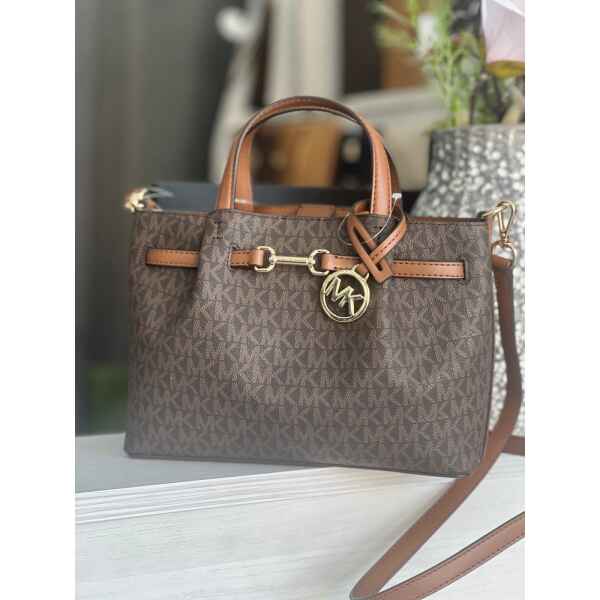 MK CARSON BROWN SN SATCHEL