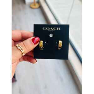 COACH ROSE GOLD EARRINGS