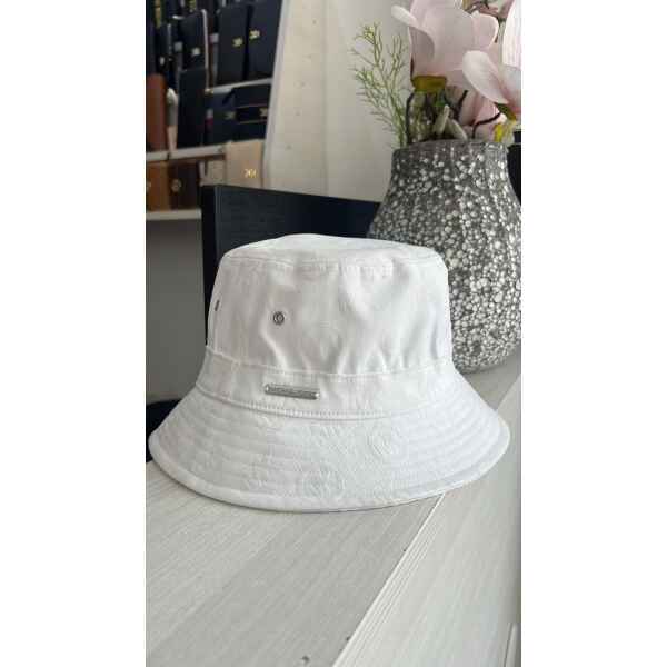 MK WHITE BUCKET HAT