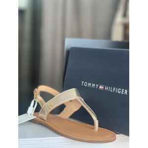 TH GOLD FLAT SANDAL
