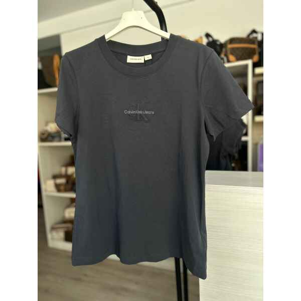 CK T-SHIRT EBONY GREY