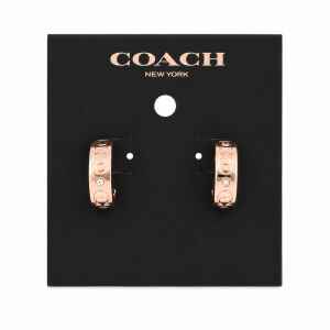 COACH ROSE GOLD EARRINGS