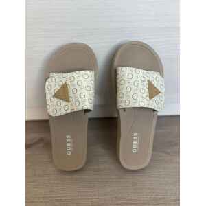GUESS LOGO SLIDERS IVORY