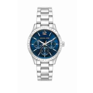 MK SILVER WATCH BLUE FACE MEN