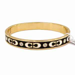 COACH BLACK/WHITE BRACELET WITH GLITTER