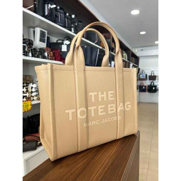 MARC JACOBS THE TOTE BAG LEATHER CAMEL