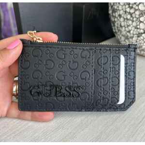 GUESS CARHOLDER BLACK MONOGRAM
