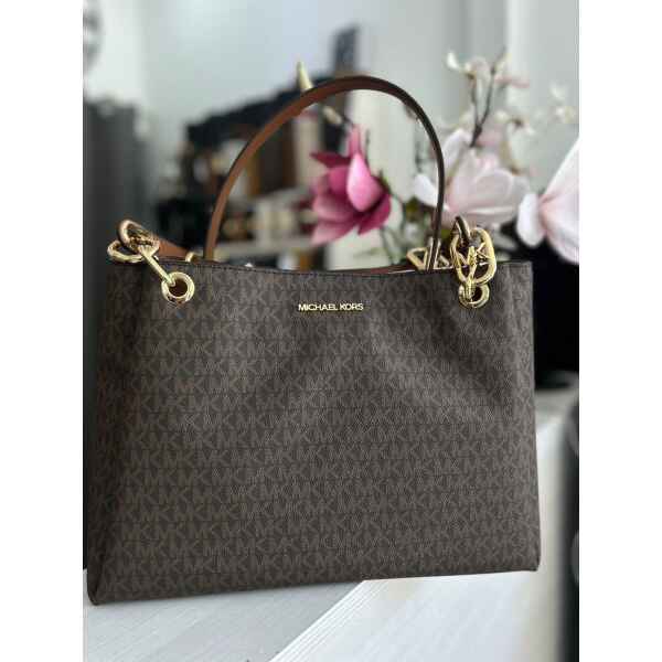 MK TRISHA GUCCET SHOULDER BROWN