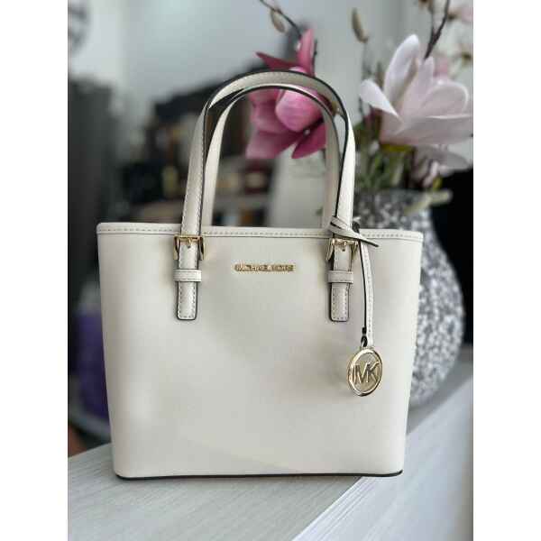 MK XS CRYL CONV TZ TOTE CREAM