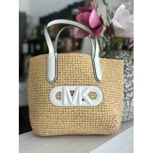 MK ELIZA XS EW OPEN TOTE NAT/OPTICWHIT