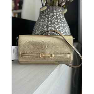 MK CARSON LG WALLET ON A CHAIN LEATHER GOLD