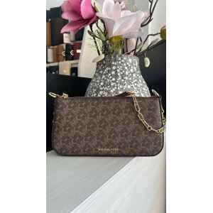 MK BROWN/LUGGAGE SHOULDER BAG