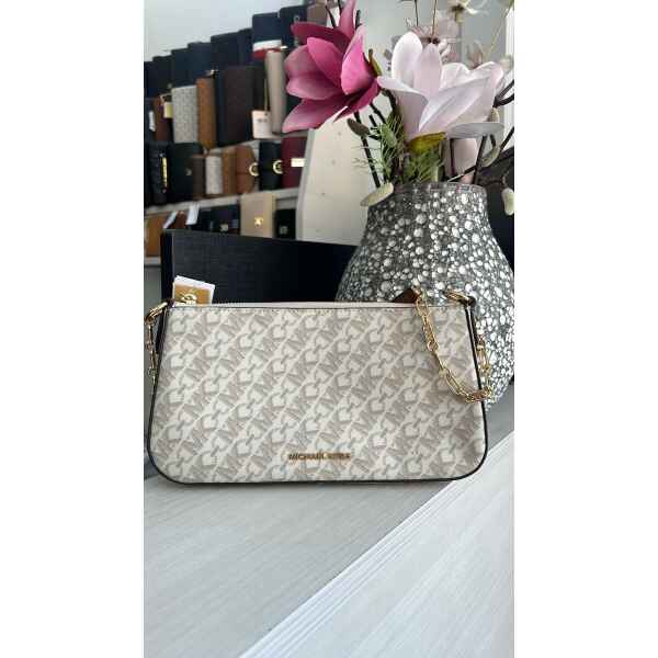 MK VANILLA/LUGGAGE SHOULDER BAG