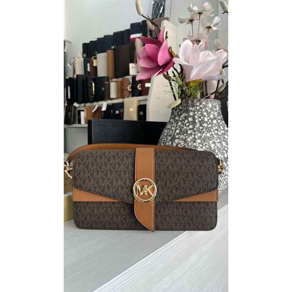 MK BRN/ACORN BROWN SHOULDER BAG