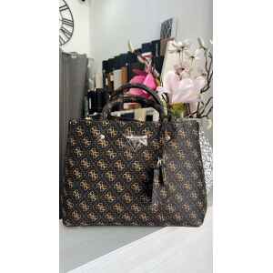 GUESS BROWN MINI TOTE MERIDIANA