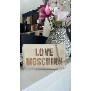 MOSCHINO PAILLETTS ECRU WITH GOLD