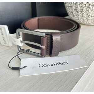 CK DARK BROWN ESSENTIAL BELT