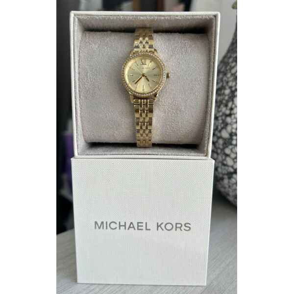 MK GOLD SMALL WATCH WHIT GOLD INSIDE