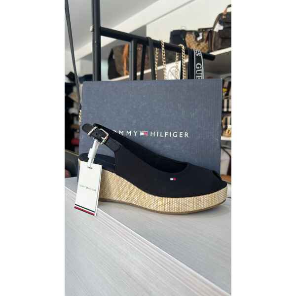 TH ICONIC ELBA SLING BACK LOW WEDGE