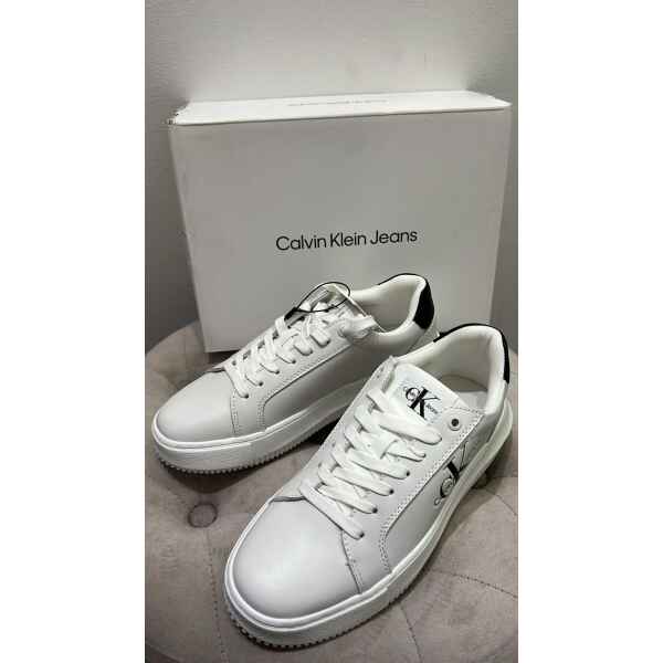CK CHUNCKY CUPSOLE MONO WHITE/BLACK