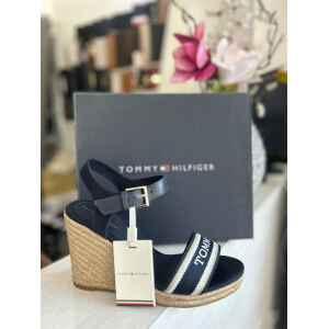 TH MONO WEBBING HIGH WEDGE SANDAL