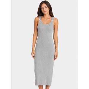 MK LONG DRESS SILVER WITH GLITTER