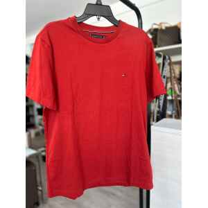TH ESSENTIAL REG FIT SOLID TEE DARK MAGNA