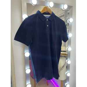 HB LIGHT MATERIAL NAVY BLUE POLO SHIRT