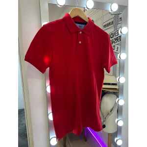 HB LIGHT MATERIAL RED POLO SHIRT
