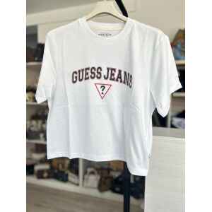 GUESS T-SHIRTWHITE BOXY FIT