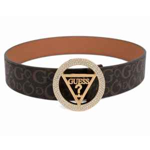 GUESS BROWN BELT MONOGRAM