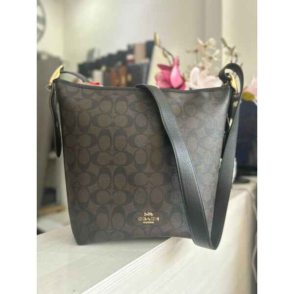 COACH SIG VAL DUFFLE BROWN
