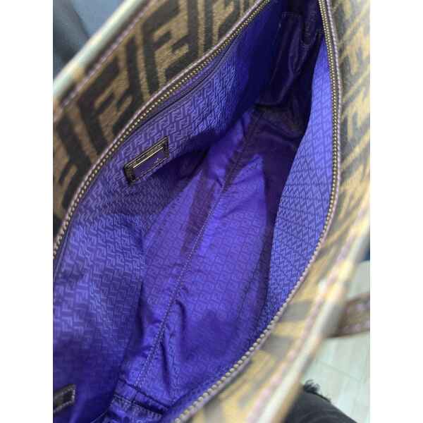 FENDI ZUCCA PATTERN SHOPPING TOTE BAG - Image 4