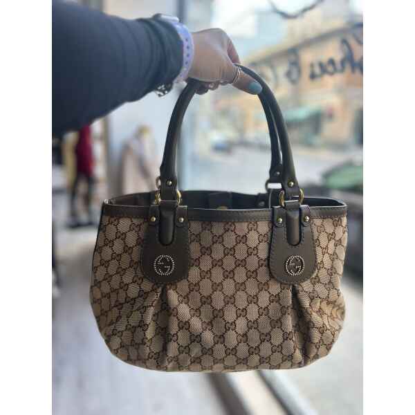 GUCCI CANVAS TOTE BAG - Image 2
