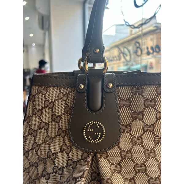 GUCCI CANVAS TOTE BAG - Image 4