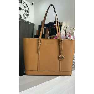 MK JET SET TRAVEL LG TZ SHOLDER TOTE DEER